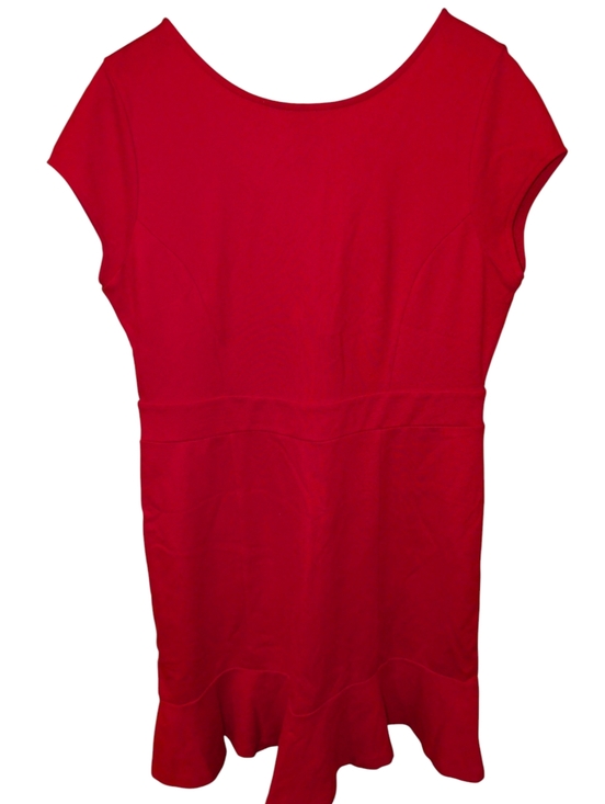 LOFT Dresses & Skirts - Retail $80 LOFT Red ponte flounce flair Ruffle Dress